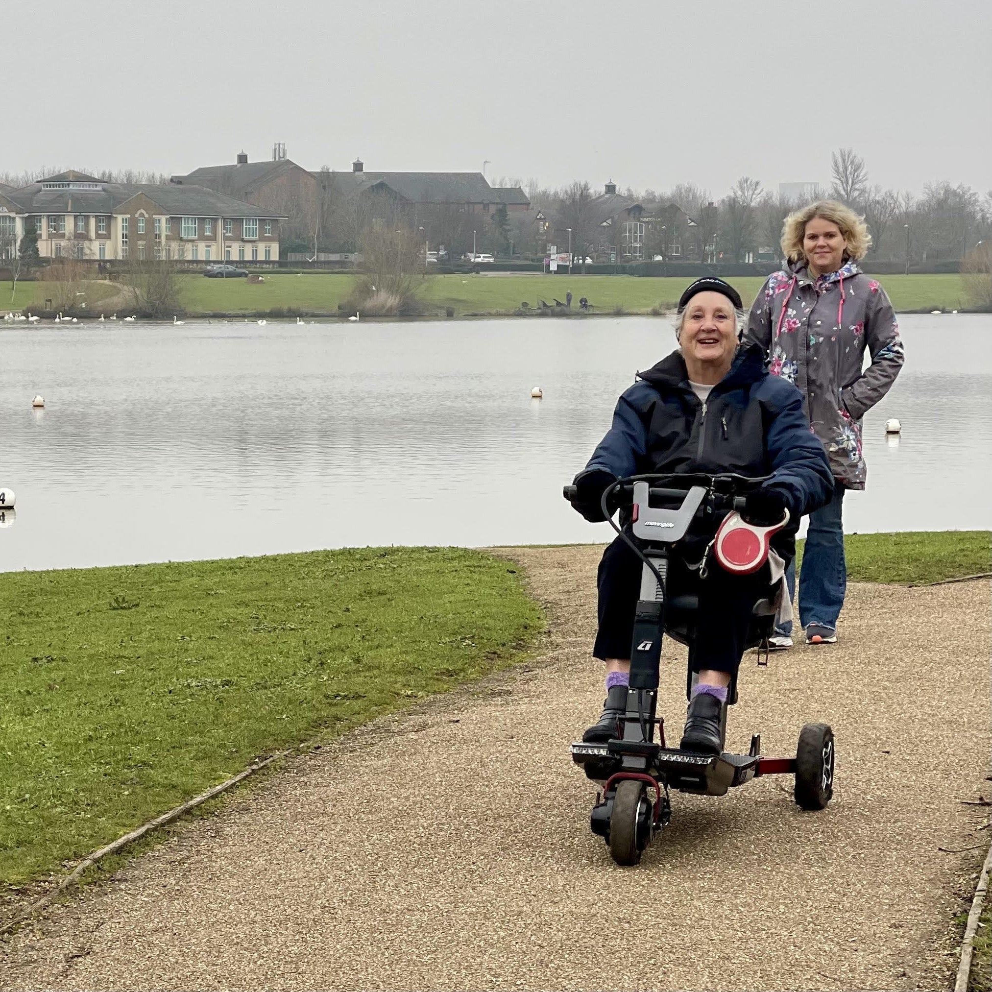 Exploring Furzton Lake on the ATTO Sport Scooter