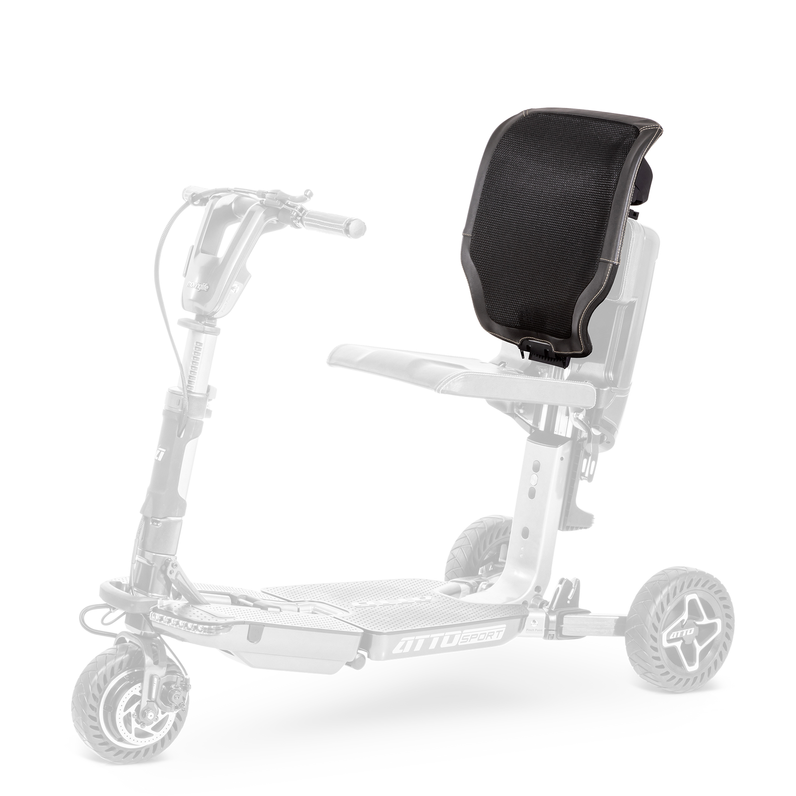 Atto mOBILITY SCOOTER LUXURY ORTHOPEDIC BACKREST LEATHER